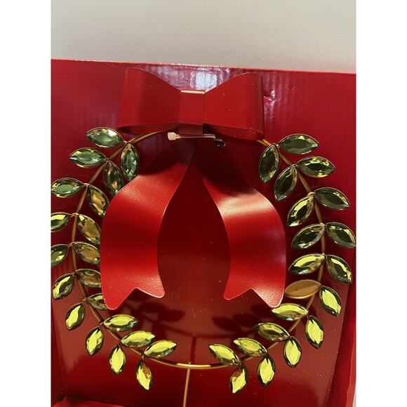 Tree Topper Christmas Metal Wreath Ribbon Gemstones Gems Greek Greece Unique NEW - Picture 3 of 13